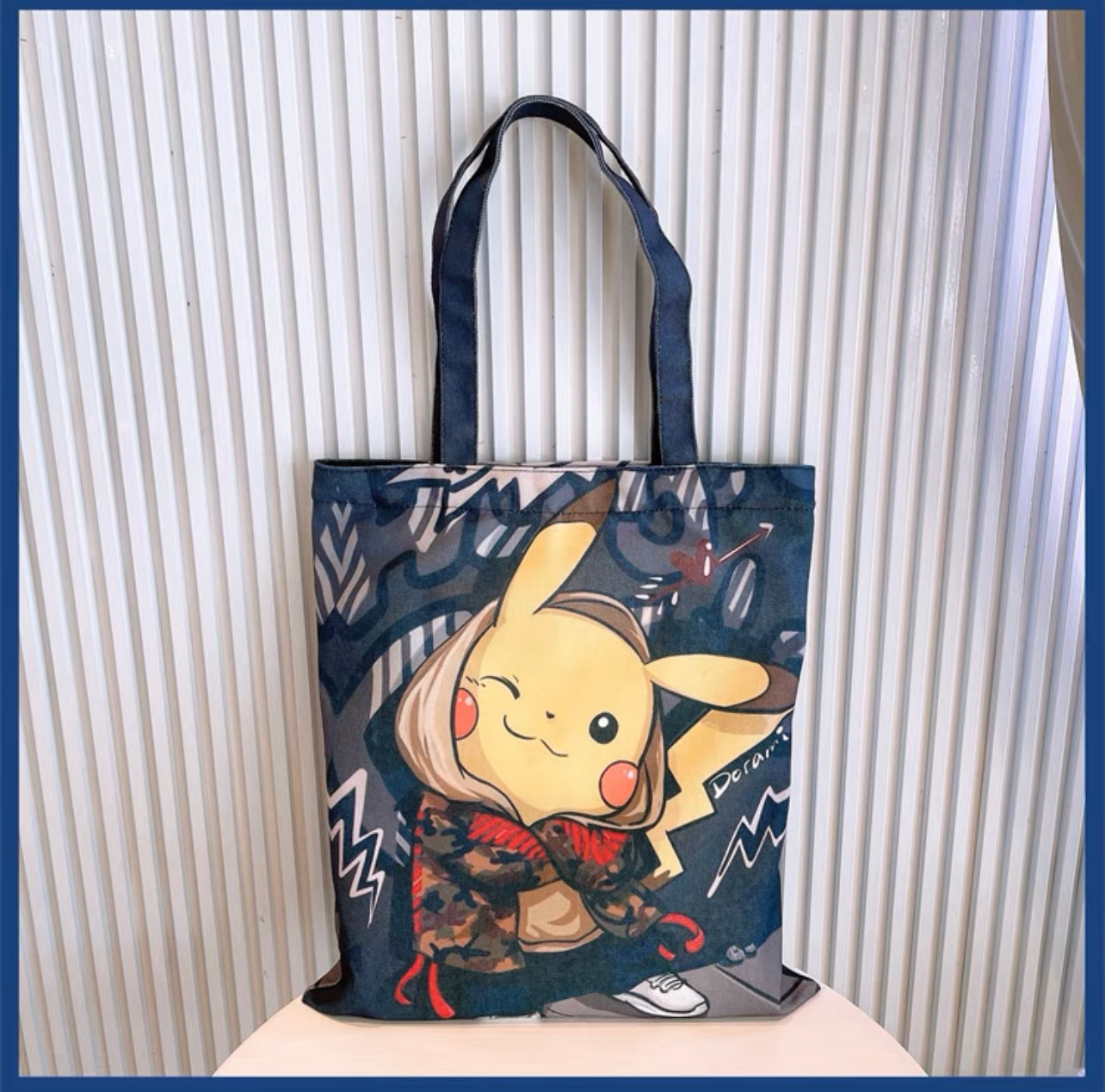 Cartoon Zipper Tote Bag (Pre-Order)