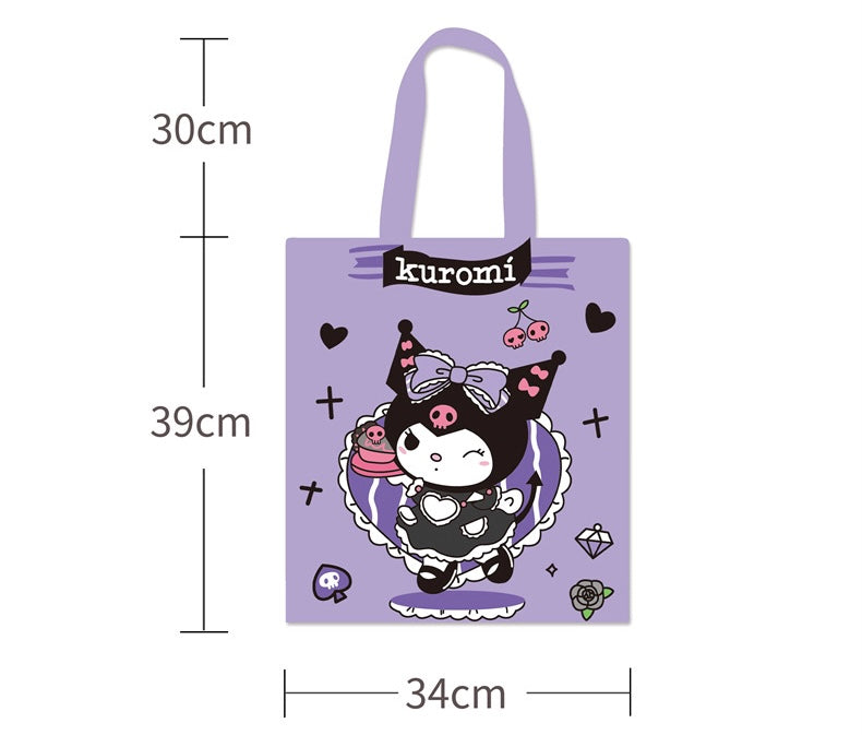 Cartoon Zipper Tote Bag (Pre-Order)