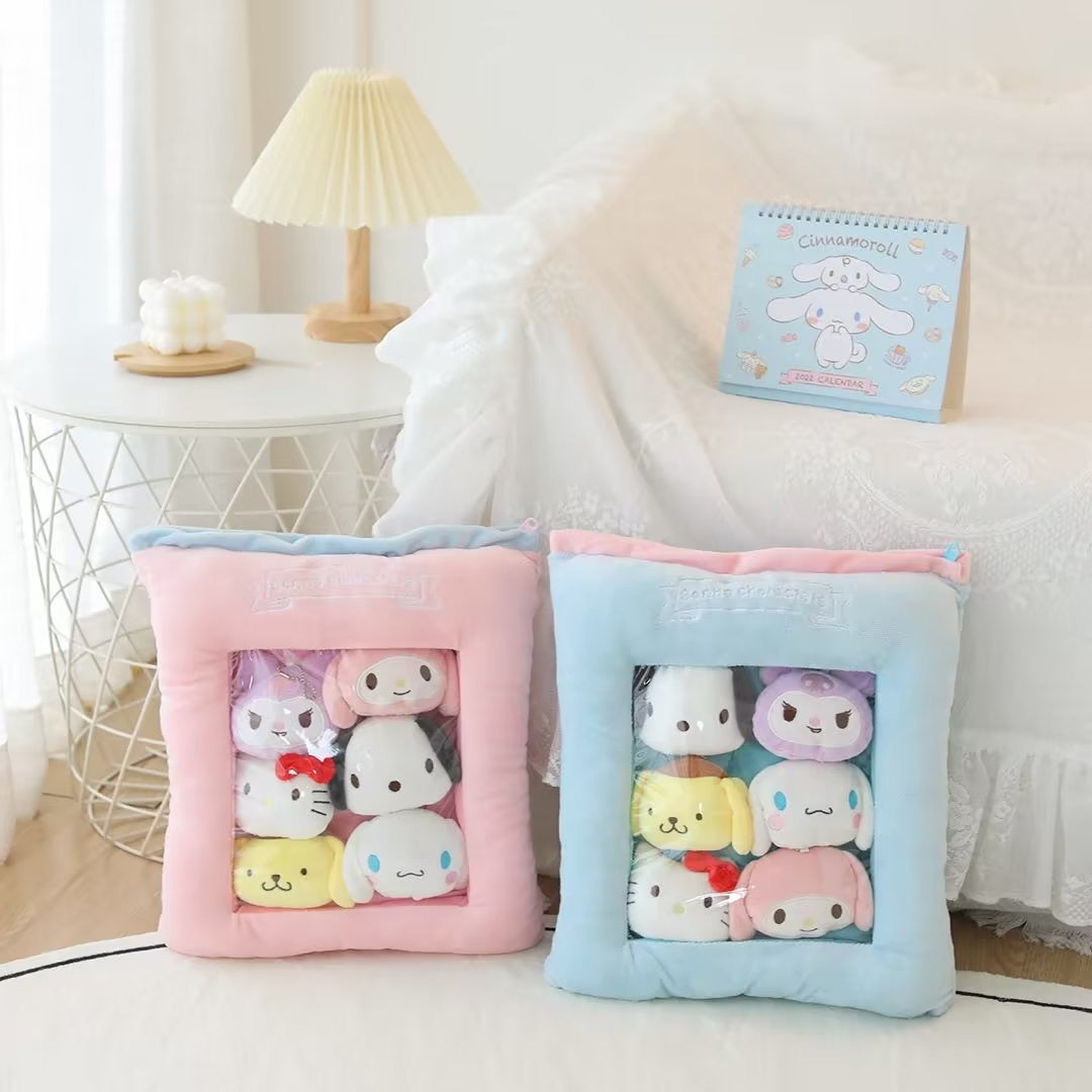 Plush toy collectibles set of 6 in a pillow set Pre Order