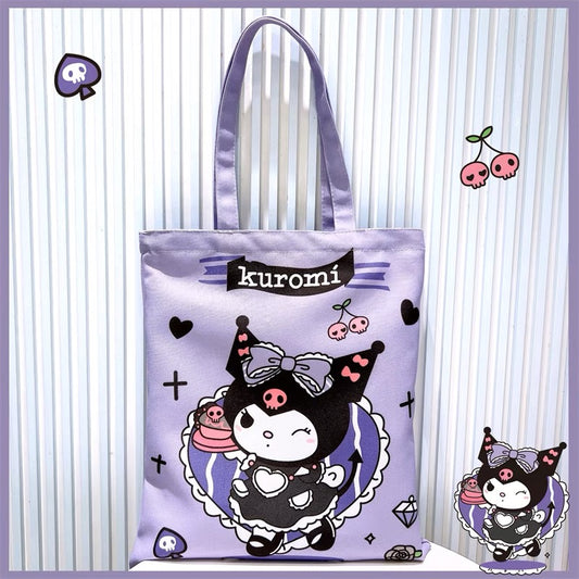 Cartoon Zipper Tote Bag (Pre-Order)