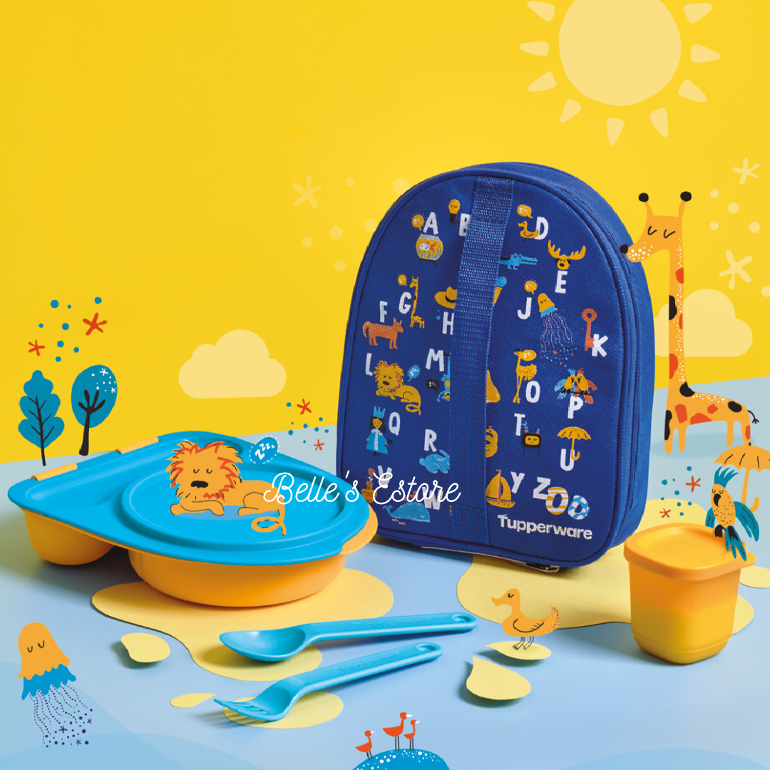 Kiddos Alphabet Lunch Set Blue (Pre-Order)