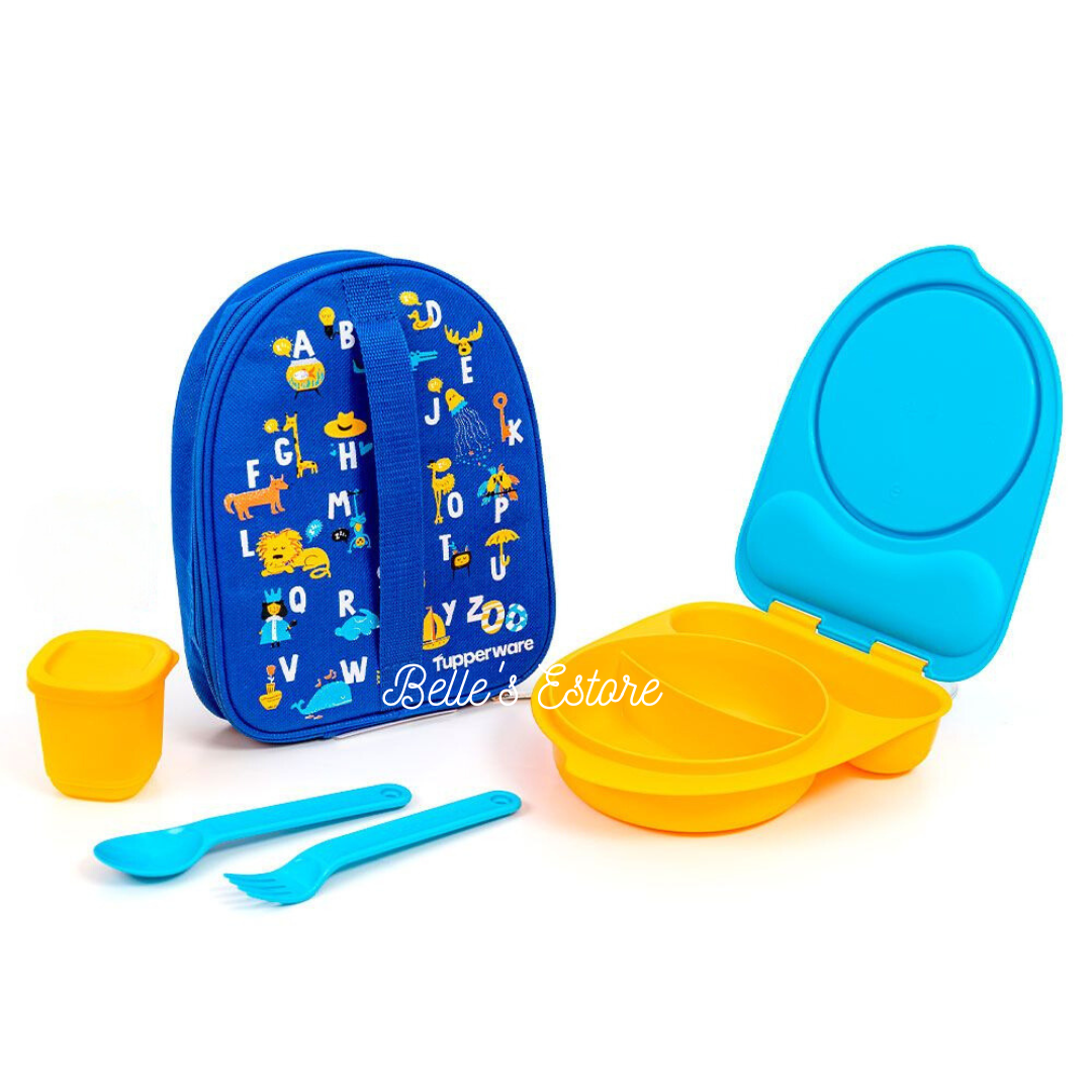 Kiddos Alphabet Lunch Set Blue (Pre-Order)