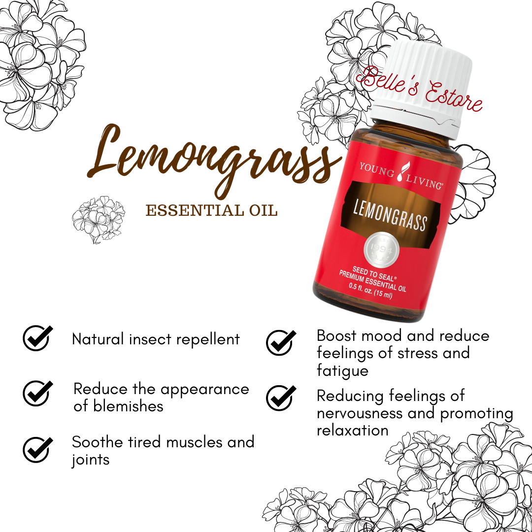 Lemongrass Essential Oil 15 ml (Instock)