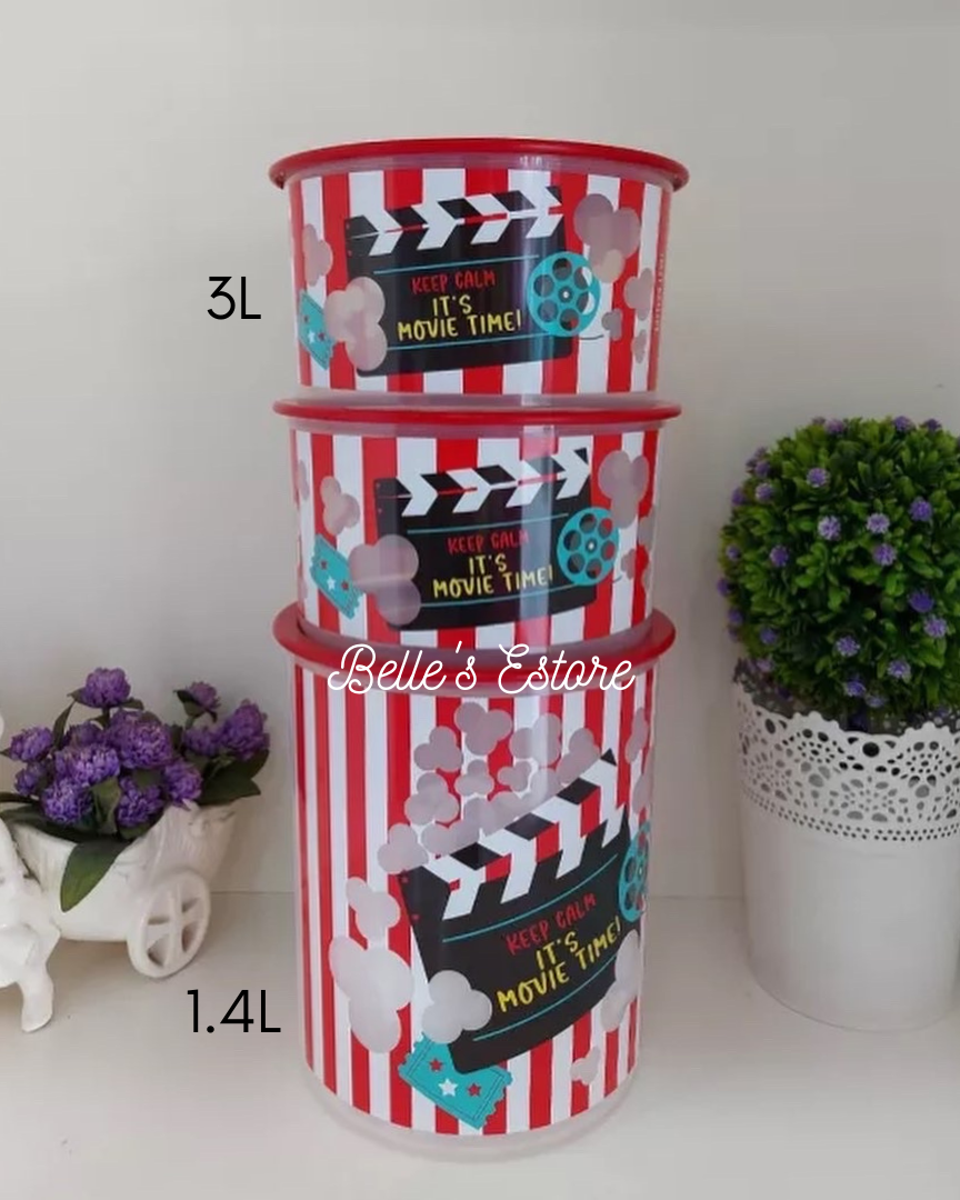 Movie Snack One Touch Canister Set of 3 (Instock)