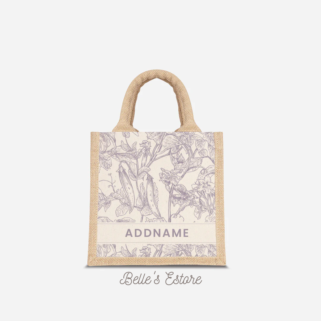 Personalized RINDU Series Large/Small/Lunch/Mini Jute Bags (Pre-Order)