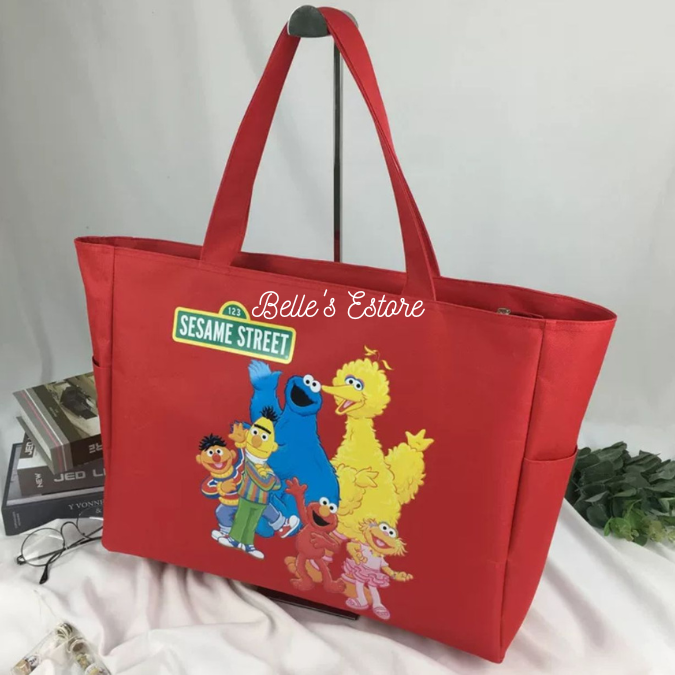 Sesame Street Zipped Tote Bags (Pre-Order)