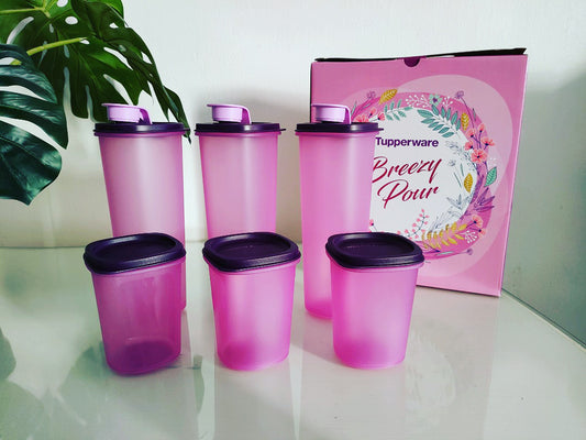 Breezy purple pour set of 6 with gift box (Instock)