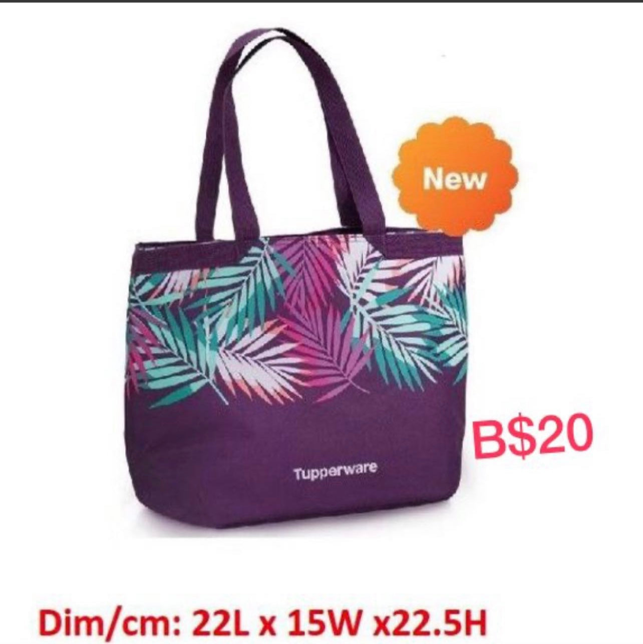 Purple Zipped Bag (Instock)