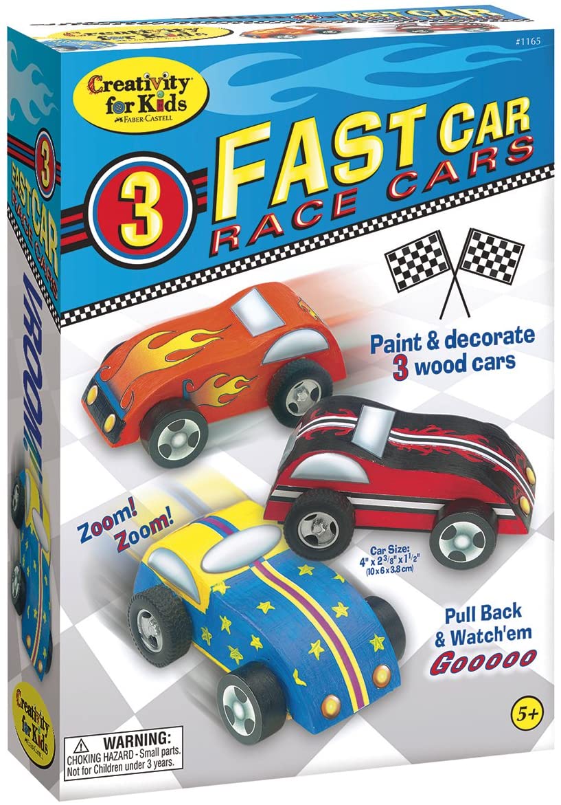 Creativity for Kids Fast Car Race Cars Craft Kit