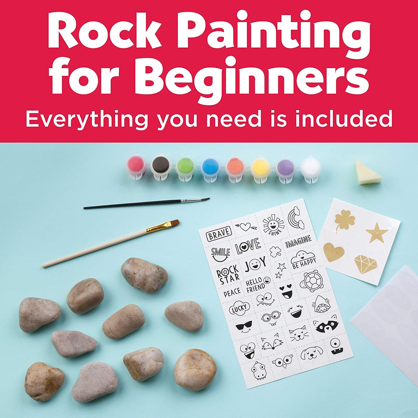 Creativity for Kids Hide & Seek Rock Painting Kit