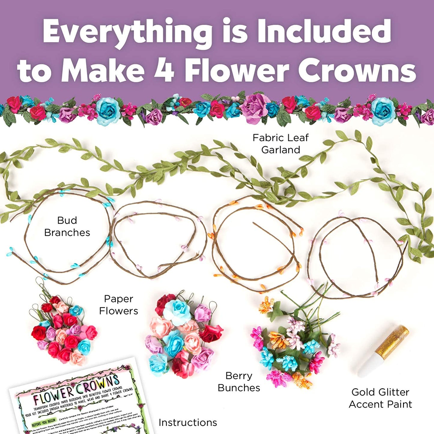 Creativity for Kids Flower Crowns Craft Kit