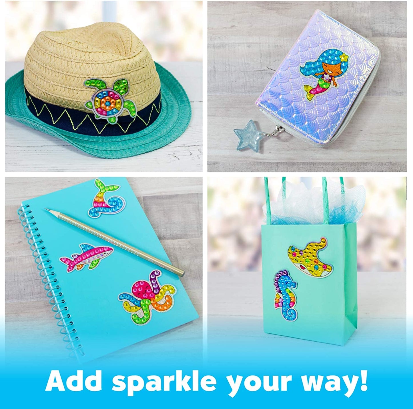Creativity for Kids Big Gem Diamond Painting Kit - SEA FRIENDS