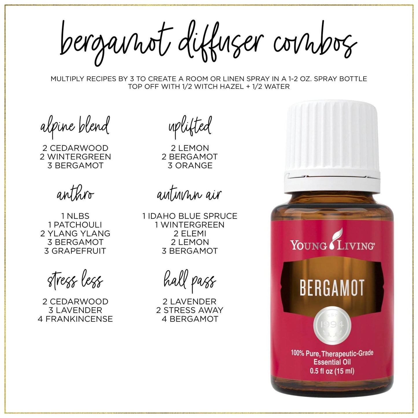 Bergamot Essential Oil 15ml (Instock)