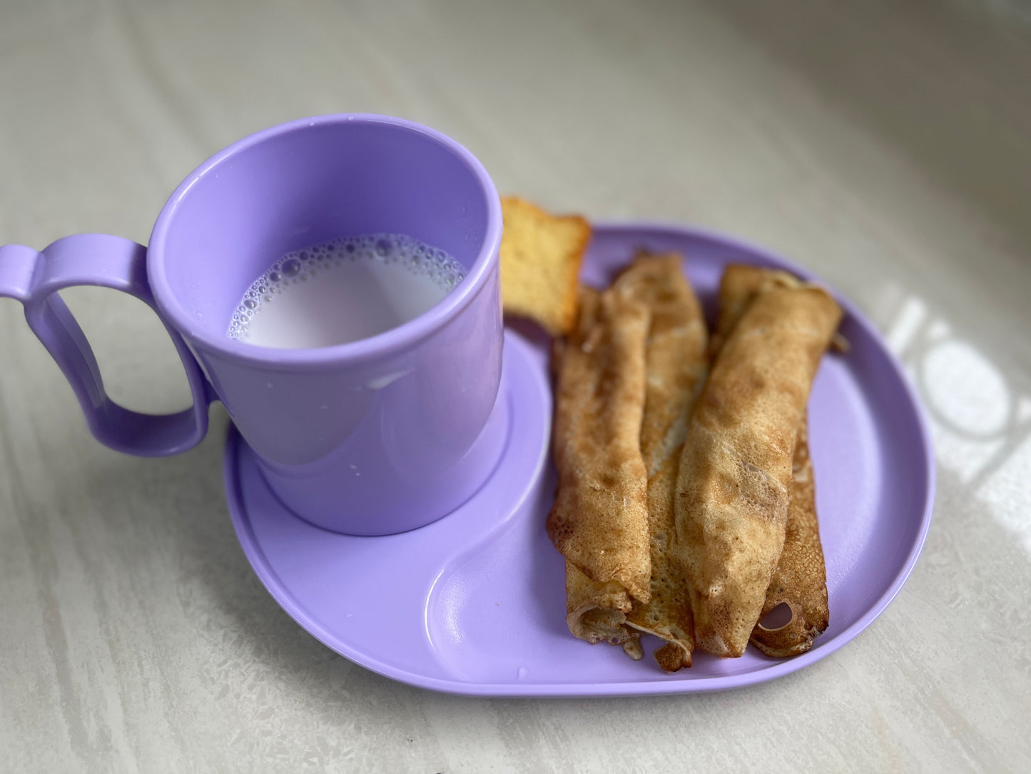 Tea 4 Two Plate and Mug Set Purple/Turquoise (Instock)