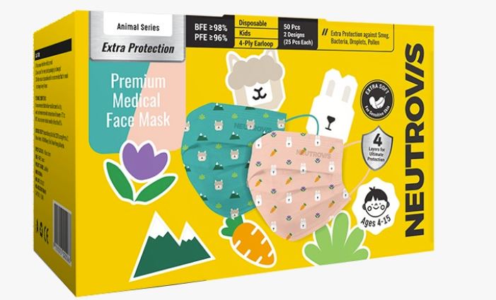 Neutrovis Kids Masks set of 50 (Pre-Order)