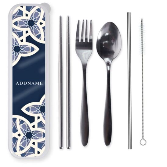 Personalised Stainless Steel Cutlery case set (Pre-Order)