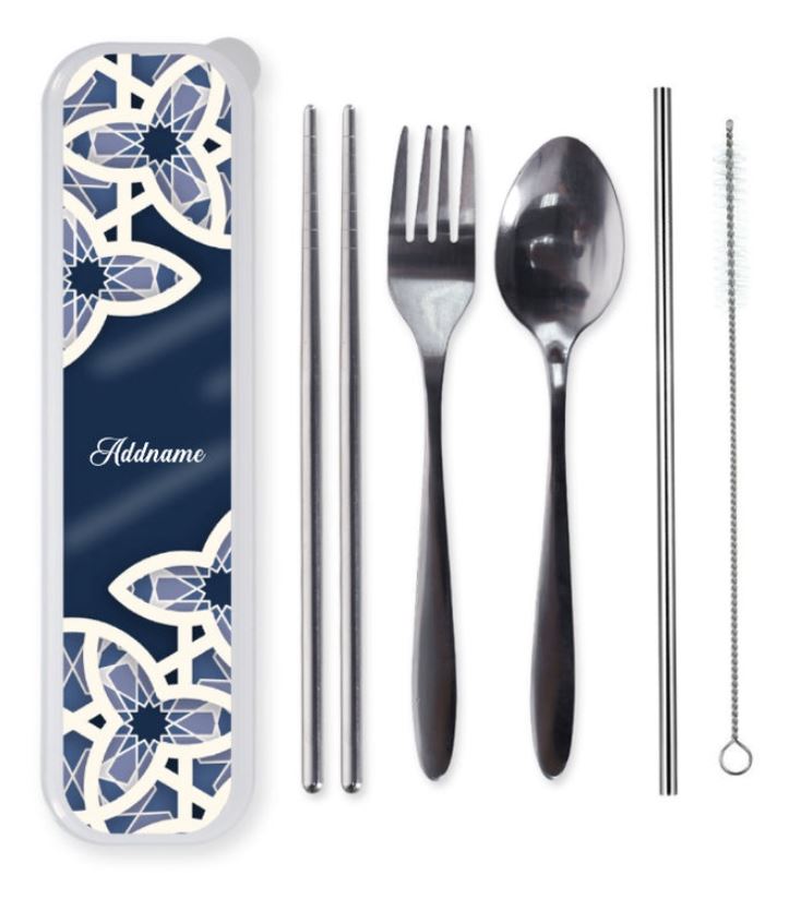 Personalised Stainless Steel Cutlery case set (Pre-Order)