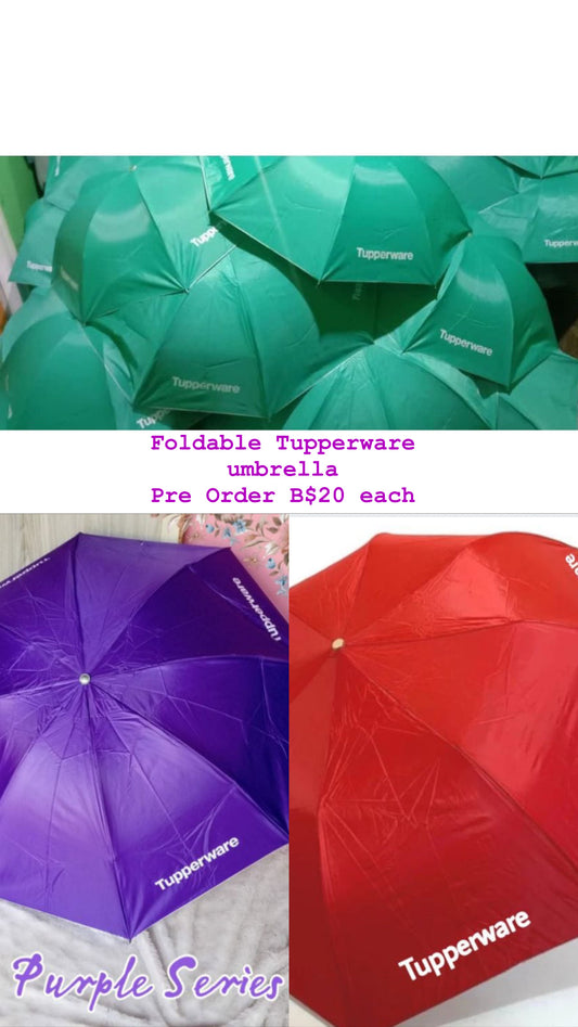 Foldable Tupperware Umbrella ☂ Pre-Order