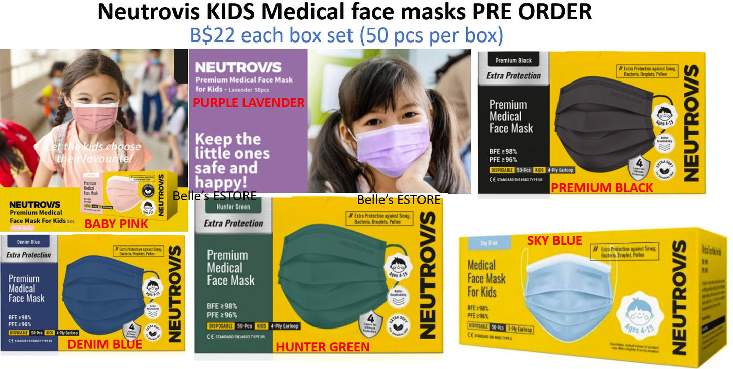 Neutrovis Kids Masks set of 50 (Pre-Order)