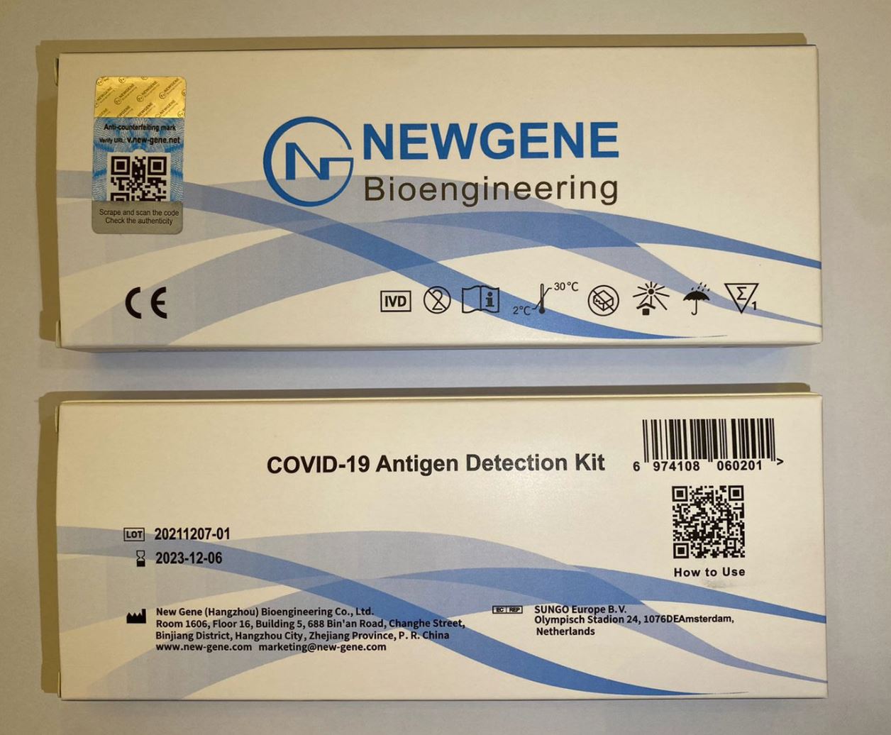 Newgene Engineering Bioengineering Covid Test Kit (INSTOCK) (Approved by MOH)