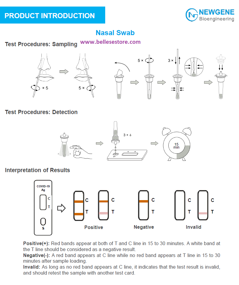 Newgene Engineering Bioengineering Covid Test Kit (INSTOCK) (Approved by MOH)