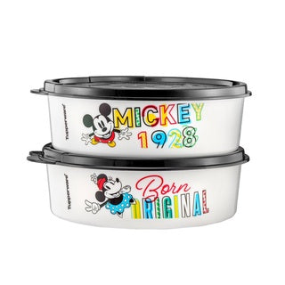 Tupperware Slim Lunch Divided Mickey Mouse Disney Food Storage Container